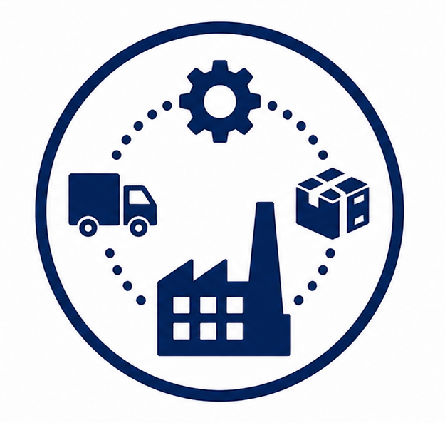 supply chain and industrial base resilence icon